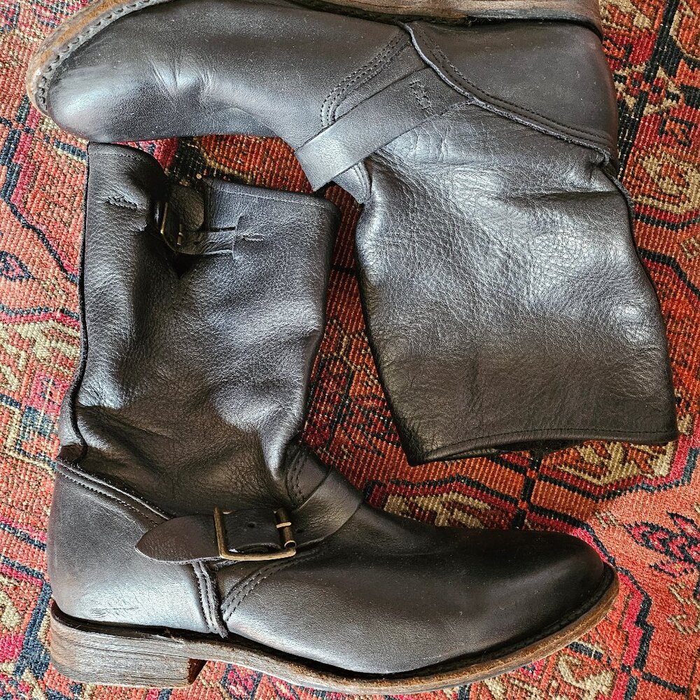 Walkover Vintage Collection Black Leather Boots US 8